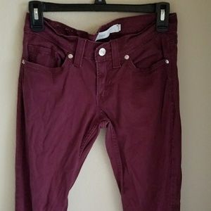 Maroon Skinny Jeans